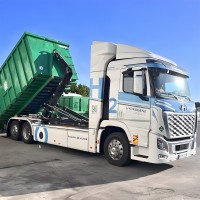 En Vend&eacute;e, le camion &agrave; hydrog&egrave;ne Hyundai passe son test grandeur nature chez Brangeon